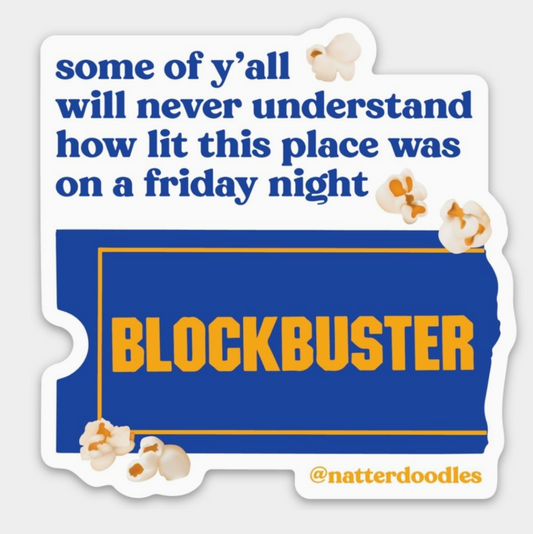 ND - Blockbuster Video Sticker