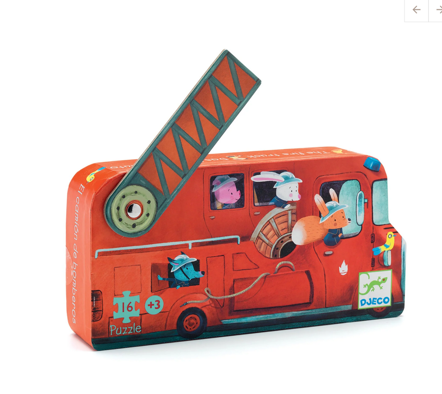 DJECO - Fire Truck 16pc Puzzle