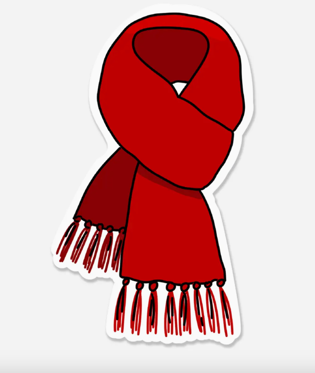 FN - Red Scarf  Sticker