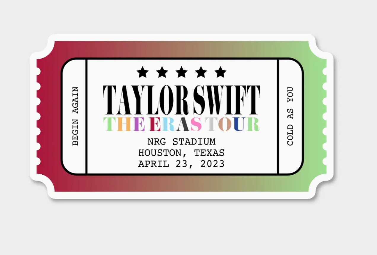 FN - The Eras Tour Ticket Stub Houston, Night 3