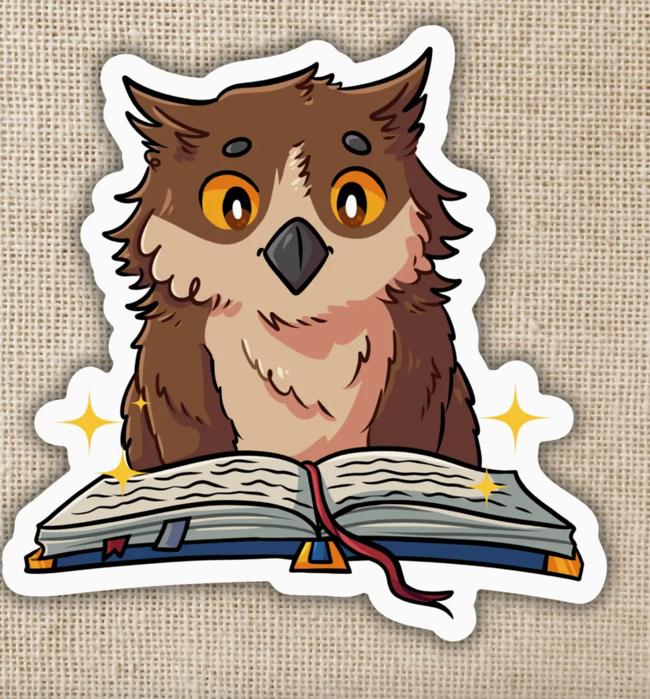 WE - Owlbear Reading Sticker