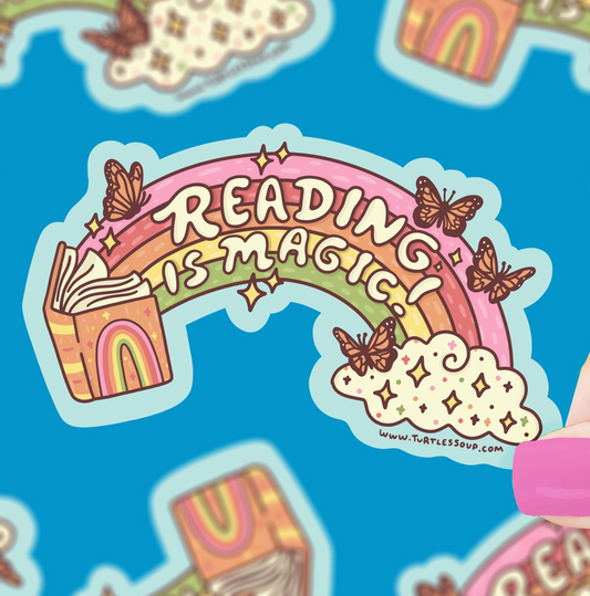 TS - Reading Is Magic Rainbow Sticker
