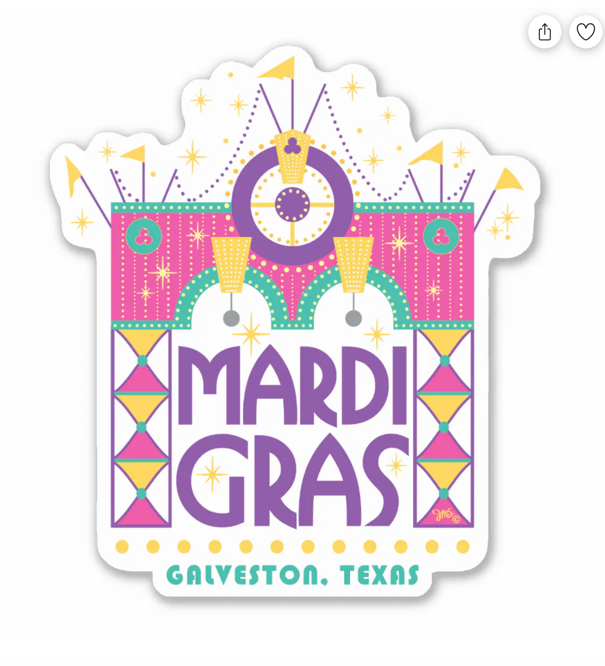 STICKER - GTX Mardi Gras Arch