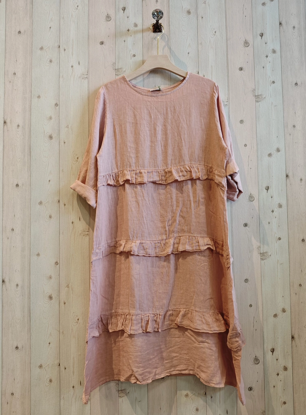 LINEN - Ruffles - 17749 - Dusty Pink