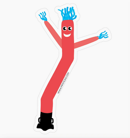 PS - Red Air Dancer Vinyl Sticker