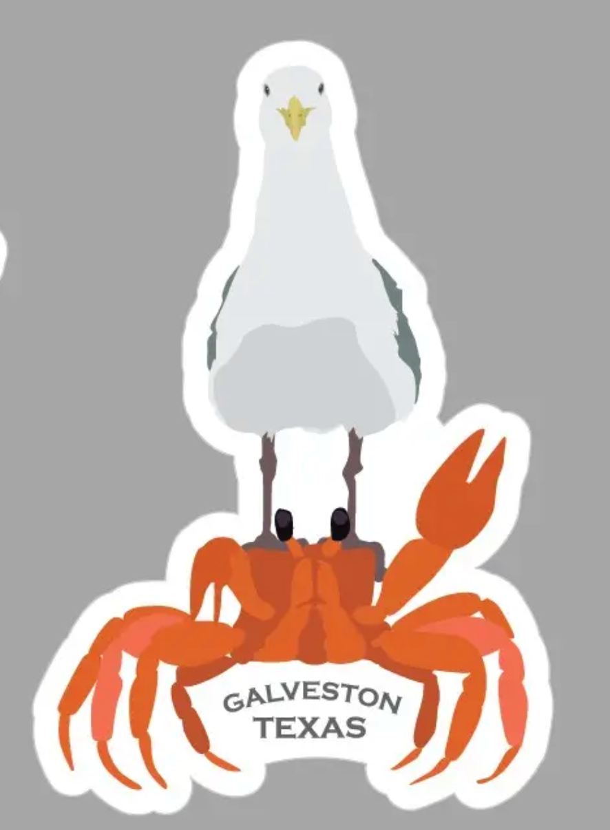 A2 - GTX Seagull & Crab Sticker