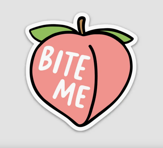 BP - Peach Bite Me Sticker