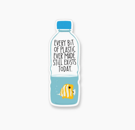 A2 - Plastic Water Bottle & Fish Sticker