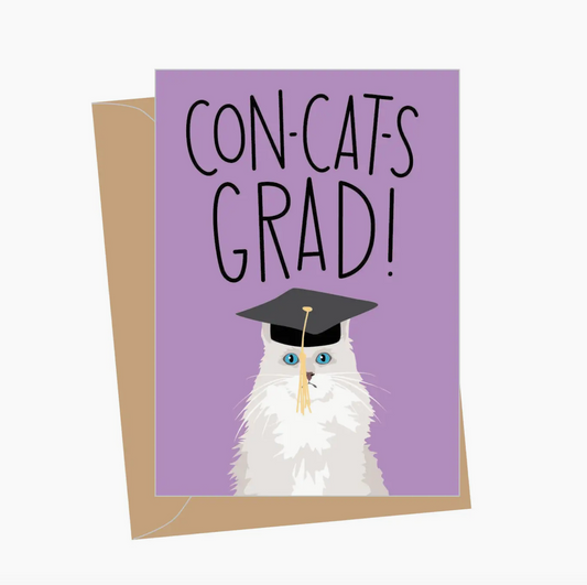 A2 - Mini Graduation Con-Cat-Ulations Greeting Card