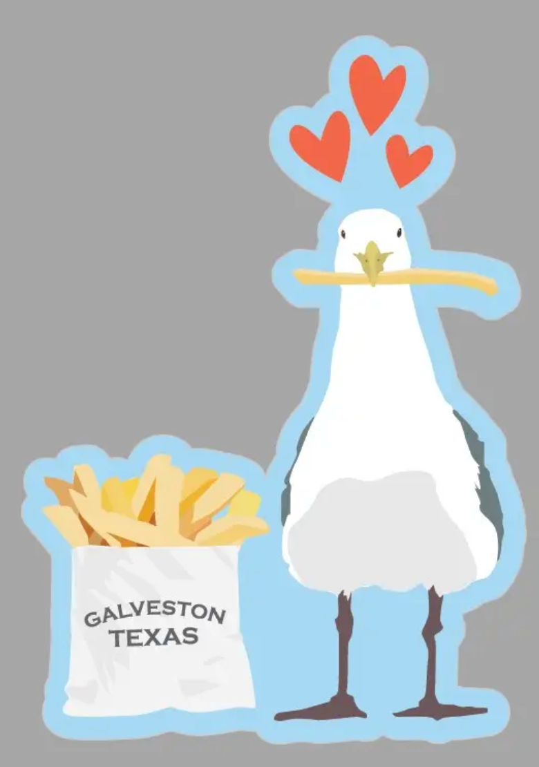 A2 - GTX Seagull w/ Fries Sticker