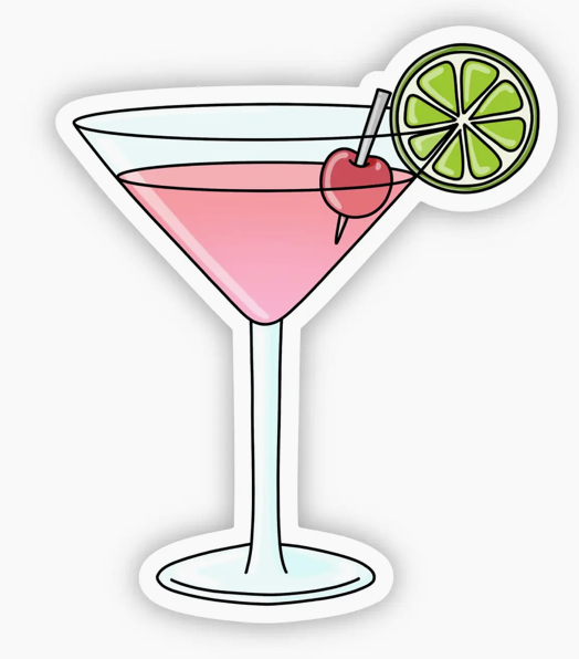 BM - Cosmopolitan Cocktail Sticker