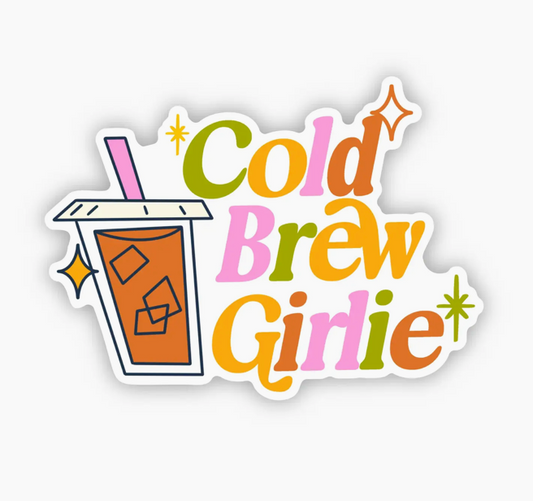BM - Cold Brew Girlie Coffee Sticker