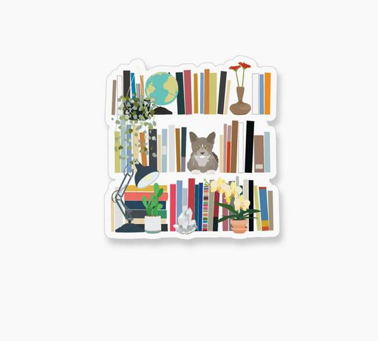 A2 - Decorated Bookshelf Vinyl Sticker