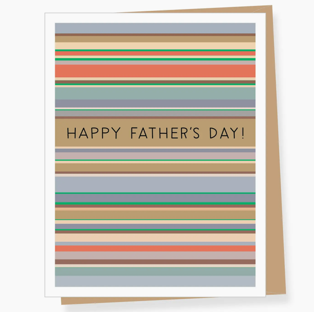 A2 - Modern Stripes Father's Day Card