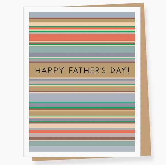 A2 - Modern Stripes Father's Day Card