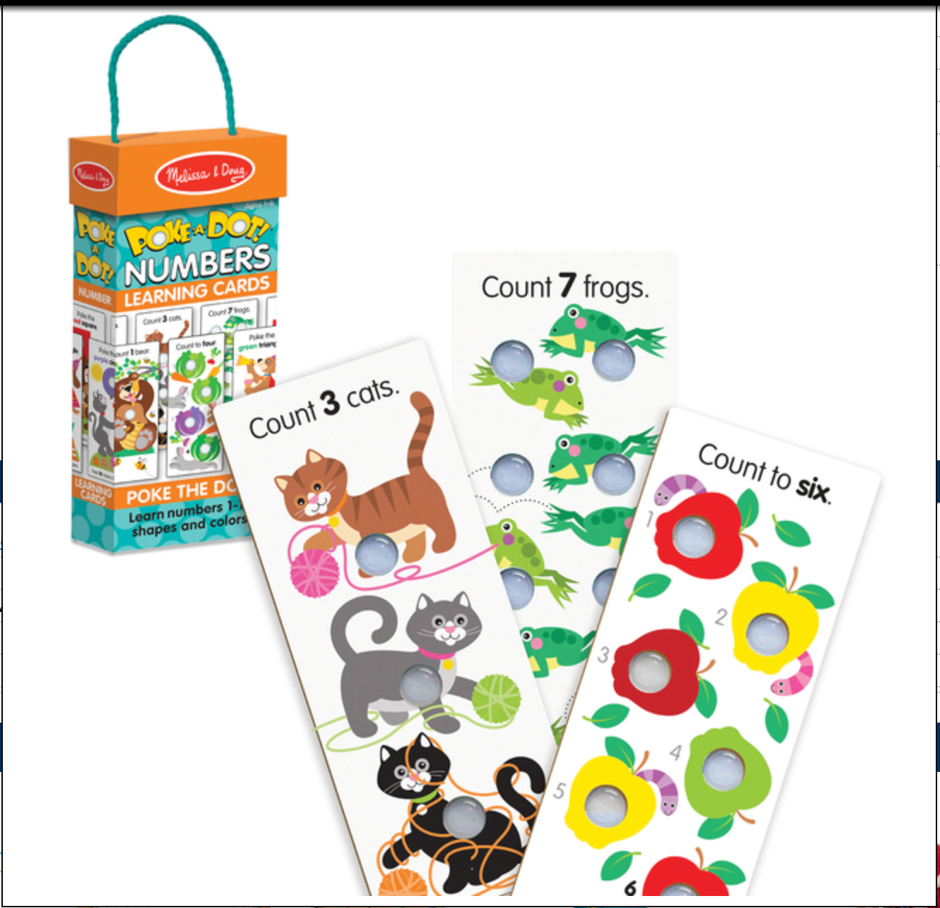 MELISSA & DOUG - Poke-A-Dot Numbers Learning Cards