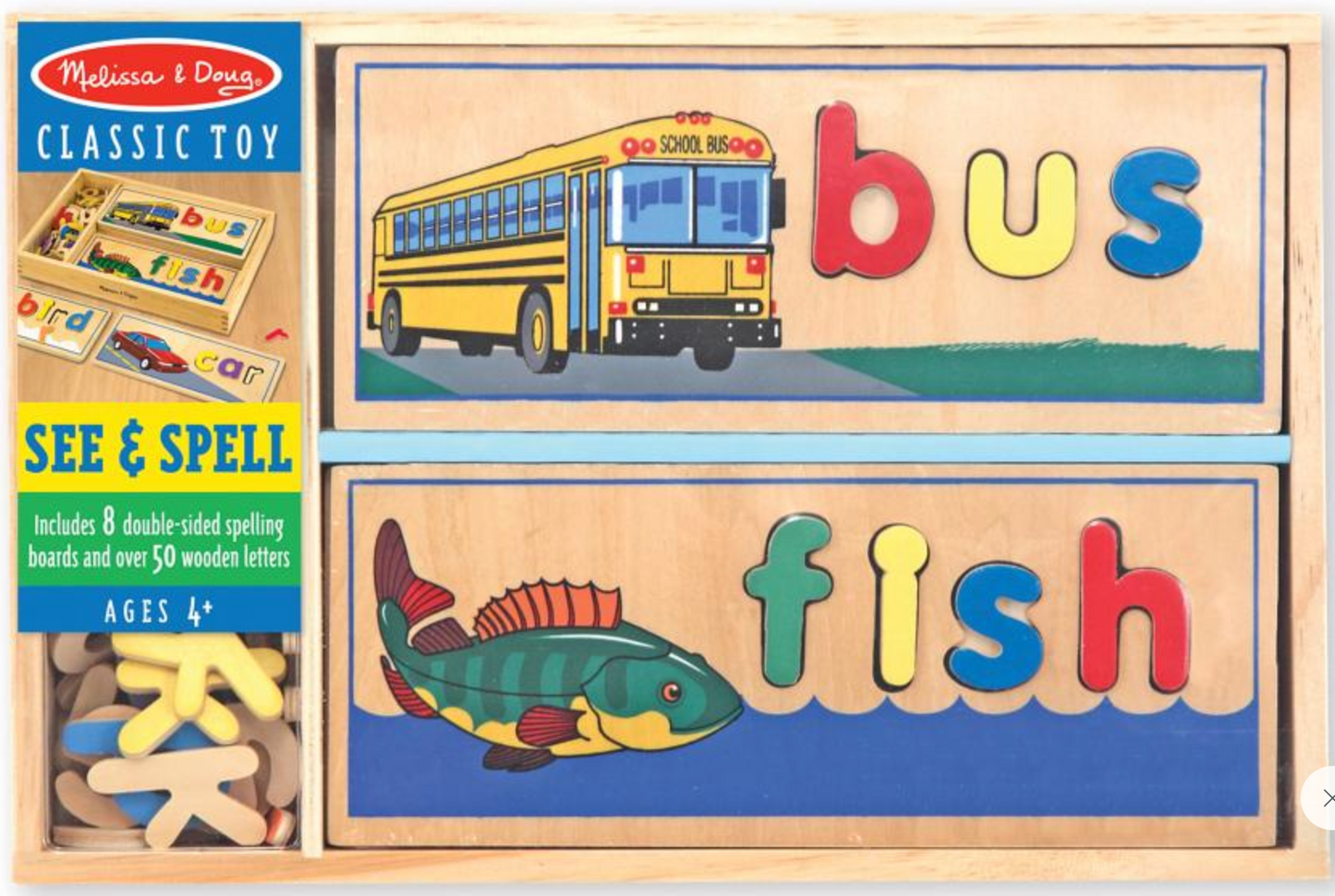 MELISSA & DOUG - See & Spell Wood Puzzle