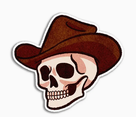 SWF- Cowboy Skull Sticker
