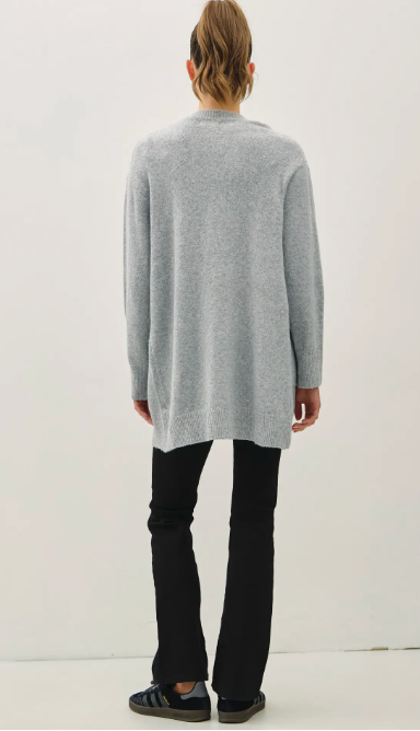 CARDIGAN- 65063- Grey-L