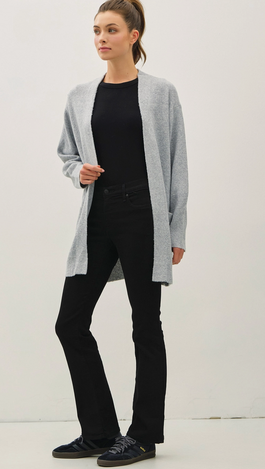 CARDIGAN- 65063- Grey- S