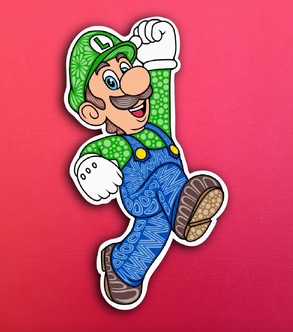 ZD- Luigi Sticker