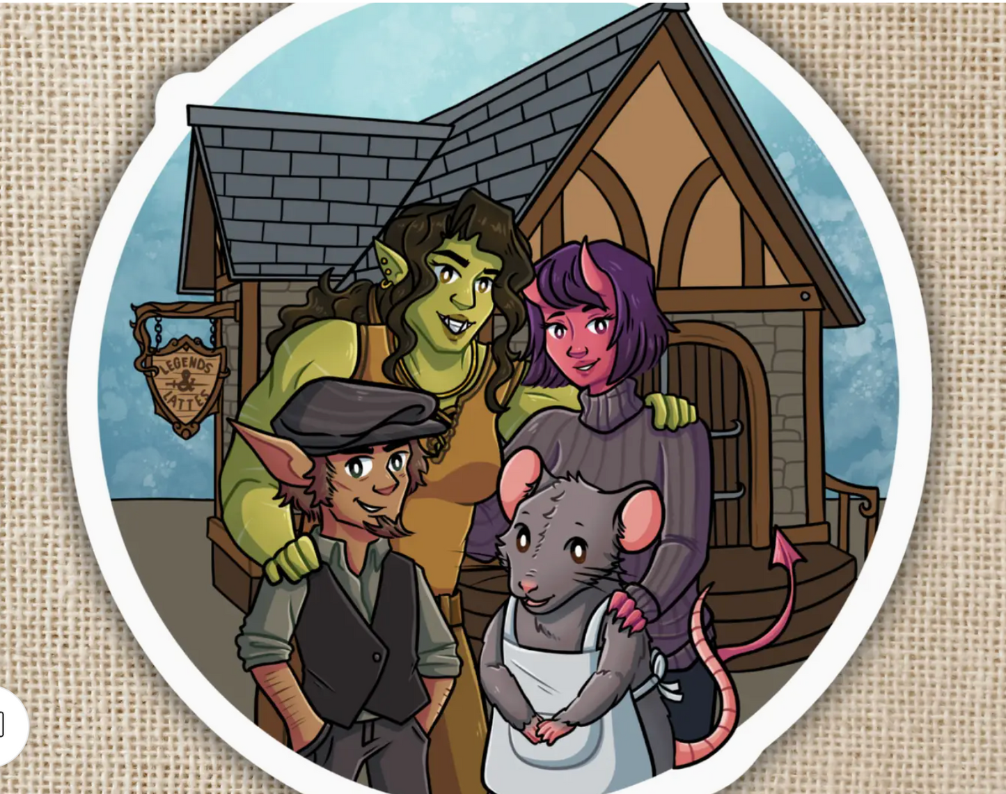 KOT - Legends & Lattes Team Photo Sticker