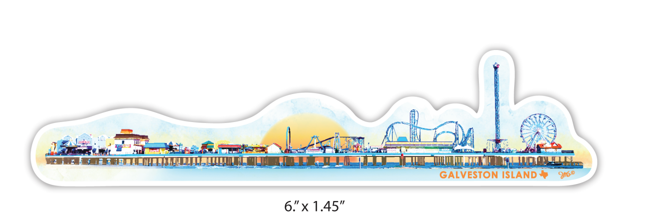 STICKER - Pleasure Pier Galveston