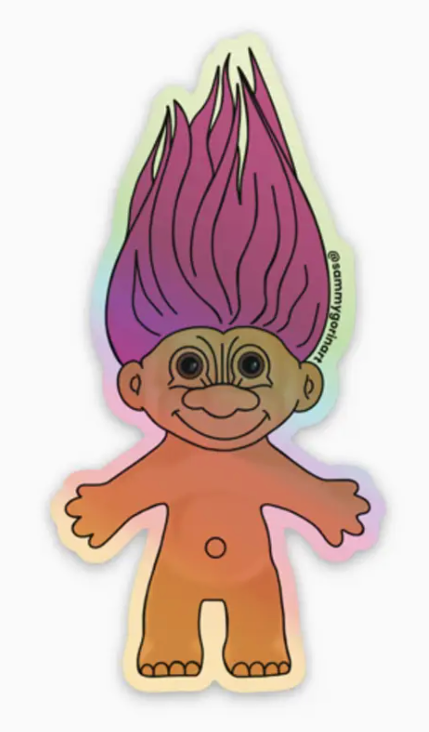 SG- Holographic Troll Sticker