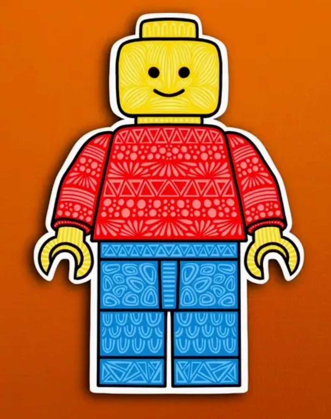 ZD-Lego Man Sticker (Waterproof)