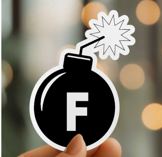 MMT- Funny F Bomb Vinyl Sticker