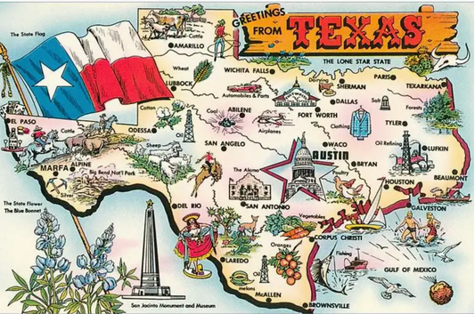 FIP- Sticker TX-606 Greetings from Texas