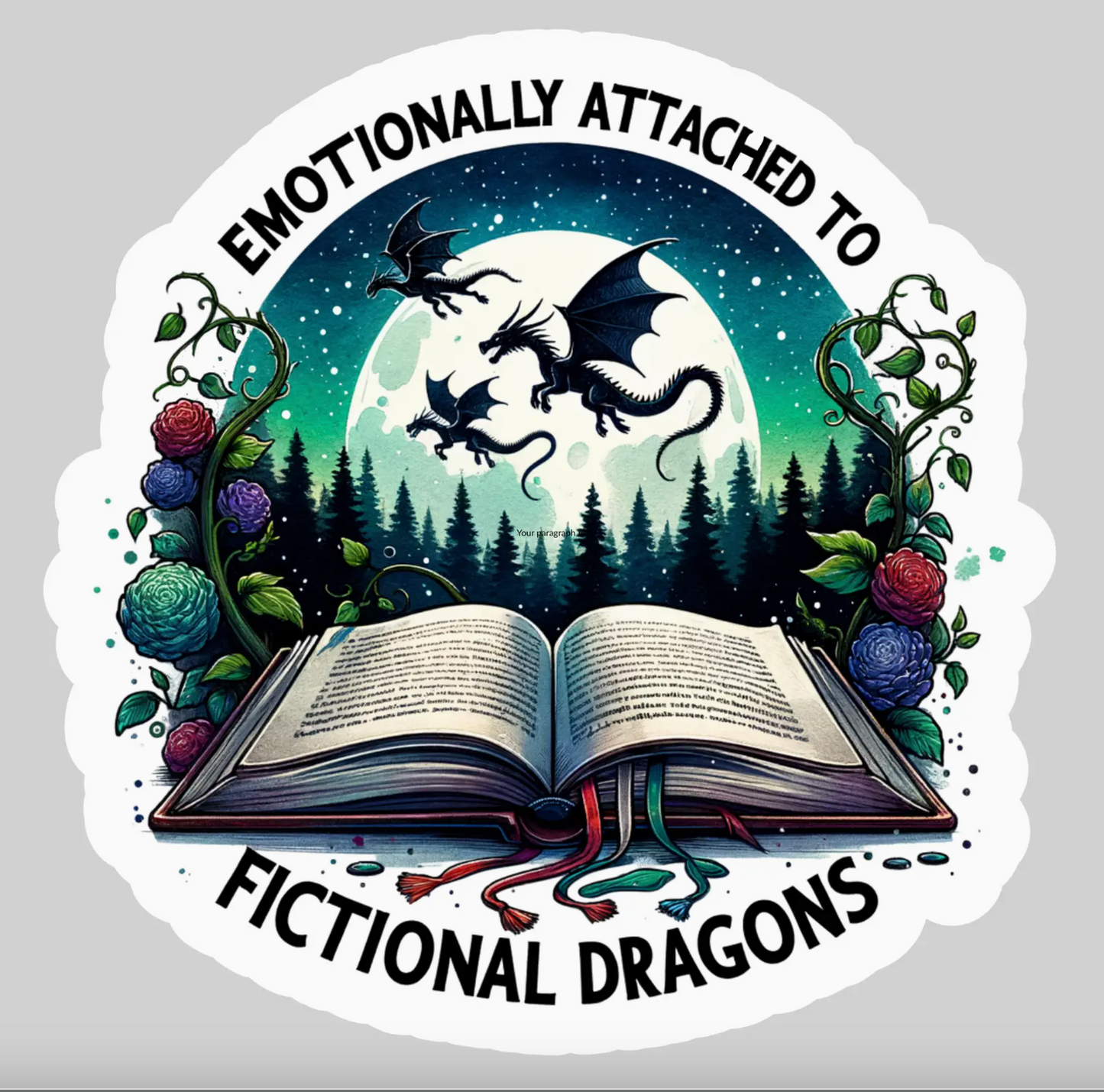 PB- Emotionally Attached to Fictional Characters Sticker