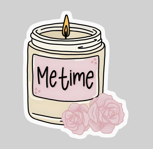 PB- Me Time Candle Sticker