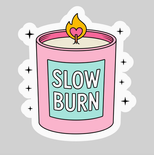 PB-Slow Burn Candle Sticker