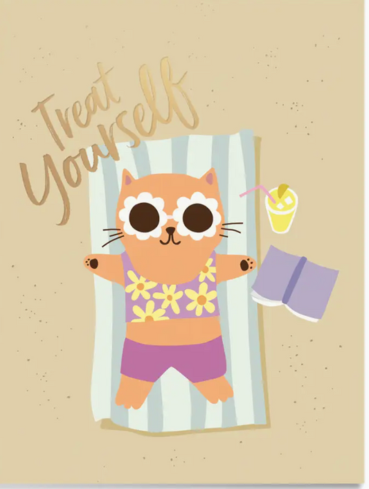 GOAW- Beach Cat Greeting Card