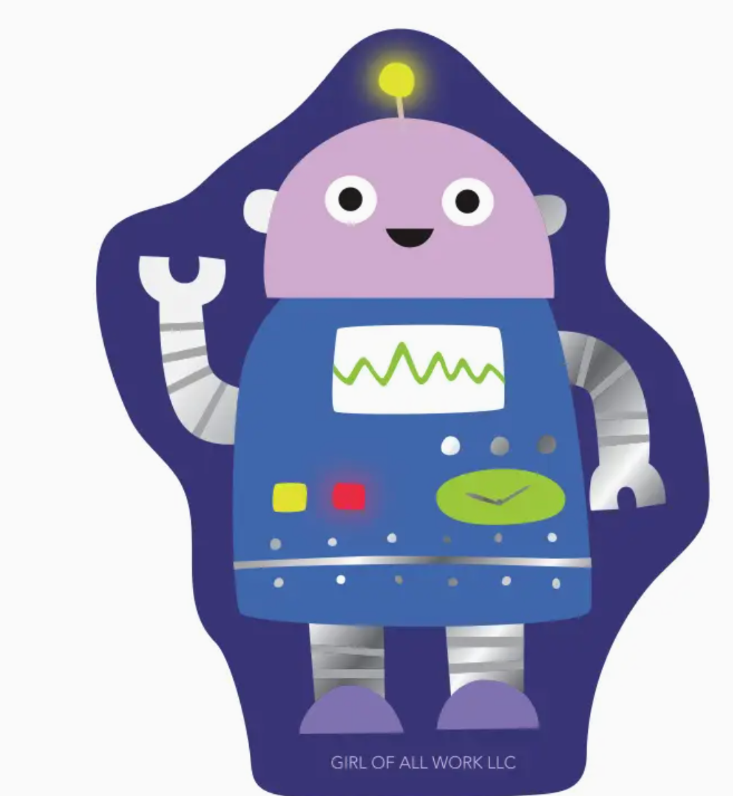 GOAW- Robot Foil Stamped Vinyl Sticker