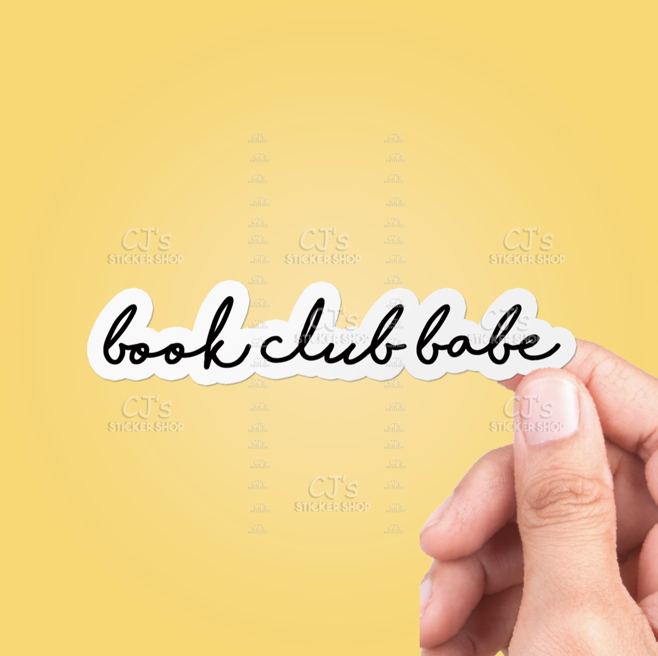 CJ - Book Club Babe Sticker Vinyl Decal 5"