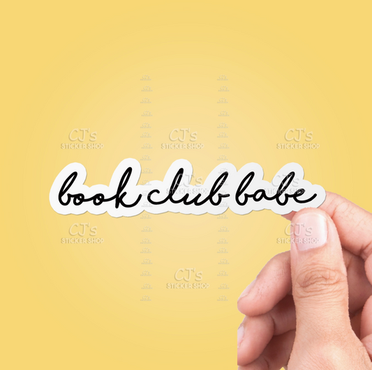 CJ - Book Club Babe Sticker Vinyl Decal 5"