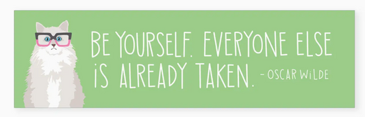 A2 - Oscar Wilde Be Yourself Quote - Bookmark
