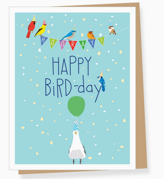 A2 - Happy Bird-Day Birthday Card
