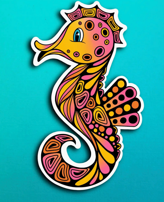 ZD - Sadie the Seahorse Sticker (Waterproof)