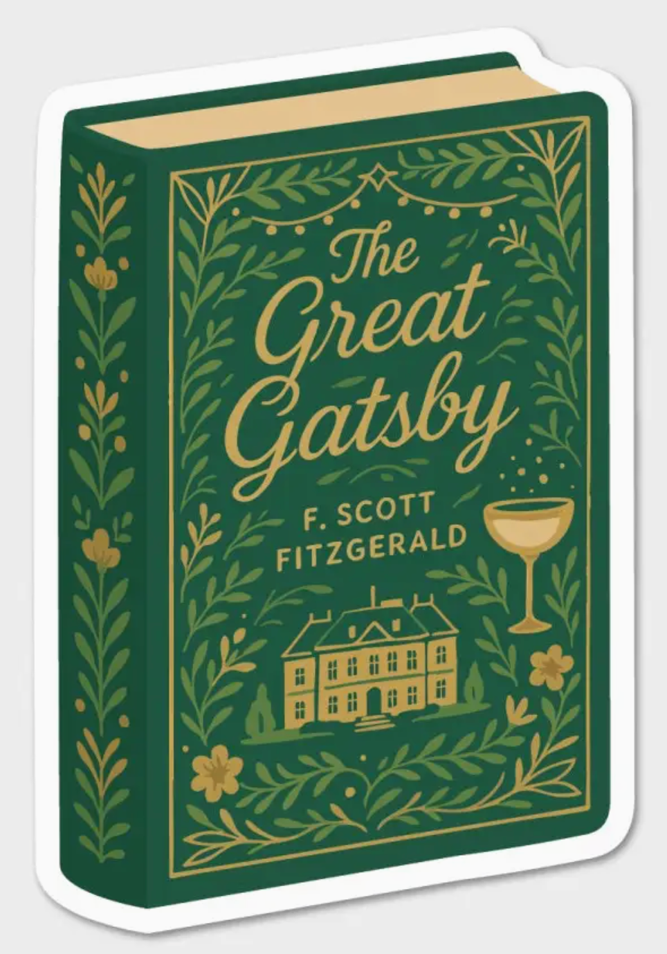 FN - The Great Gatsby By F. Scott Fitzgerald   - Book Sticker