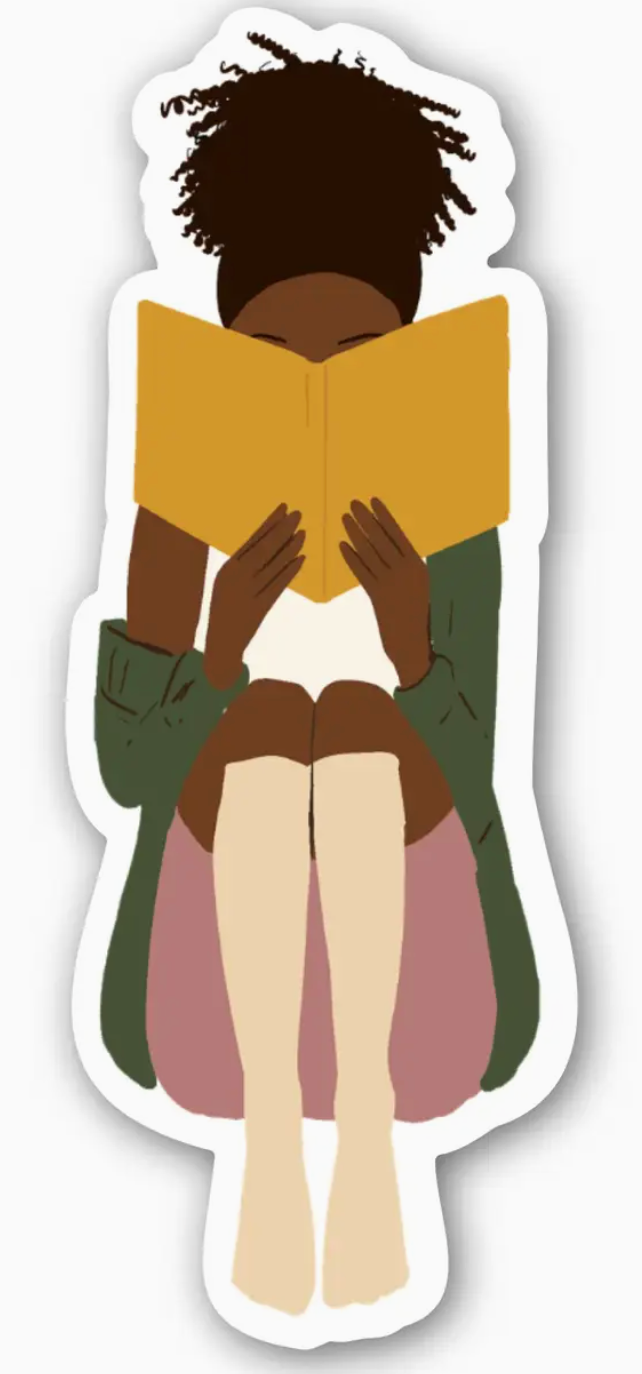 CN - Nose in A Book Sticker