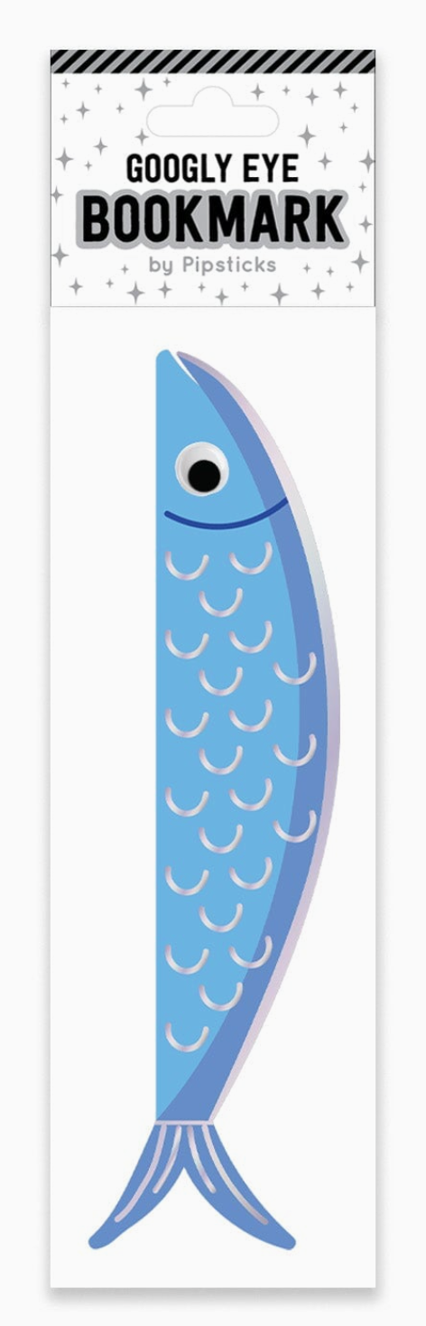 PS- Side-Eye Sardine Googly Eye Bookmark
