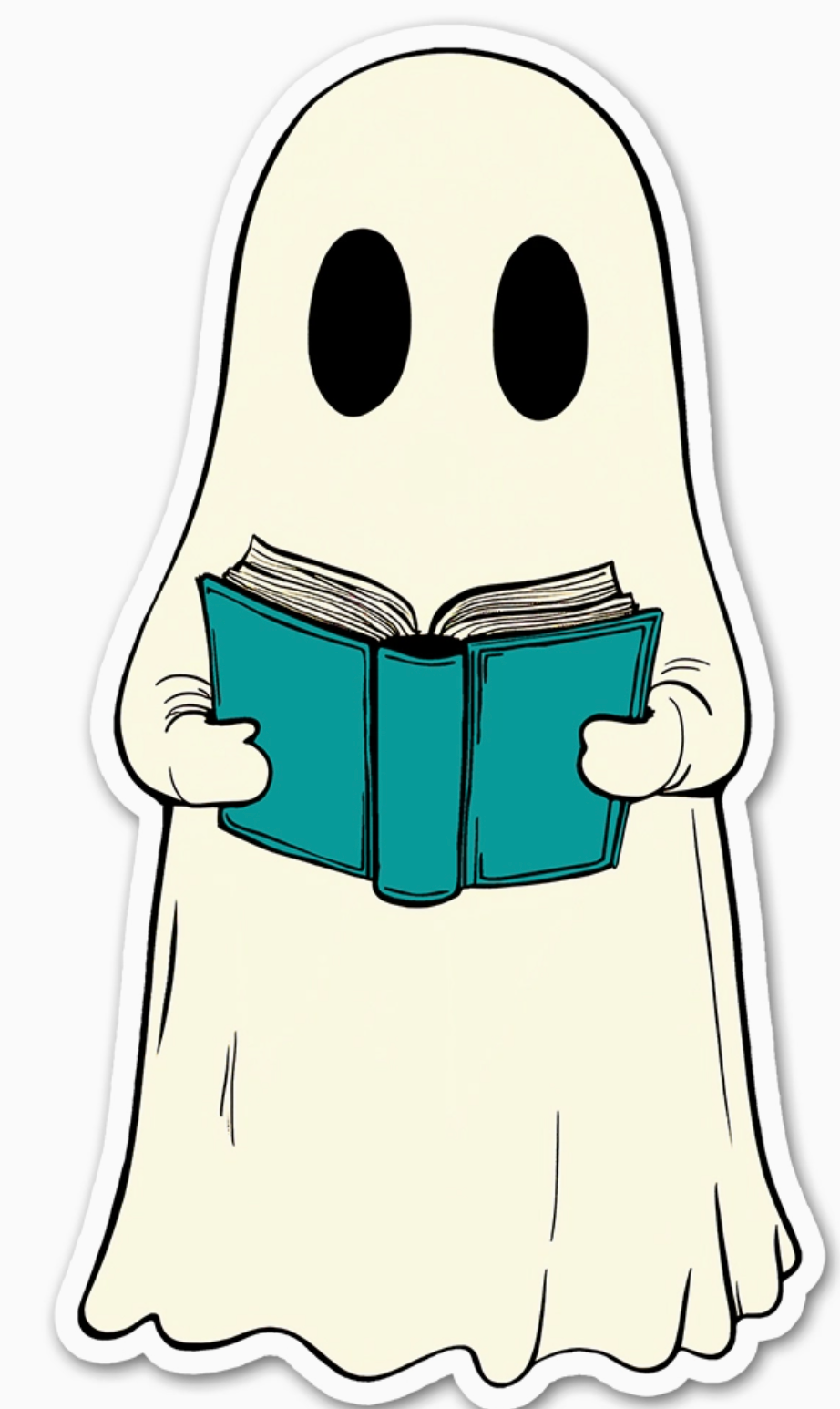 LP - Bookish Ghost Sticker