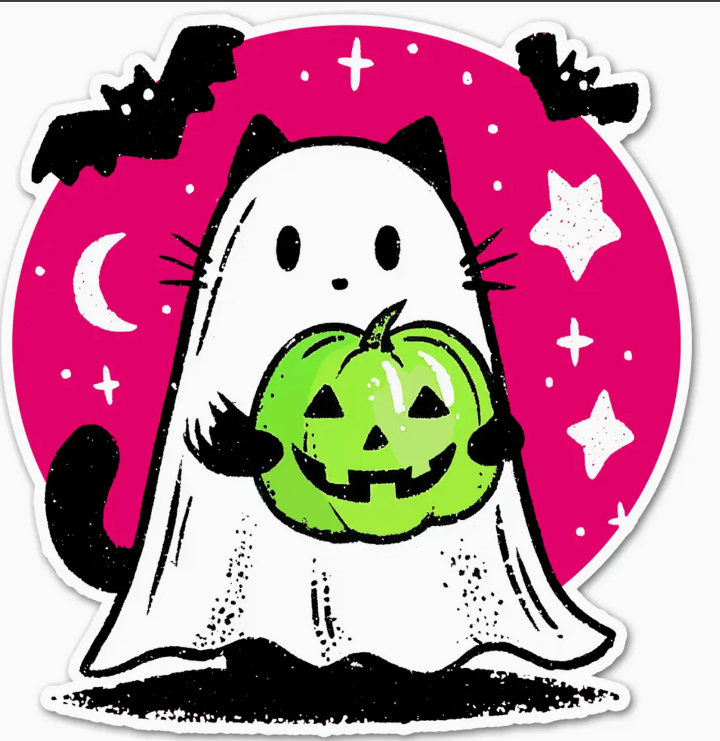 LP - Cute Ghost Kitty Sticker