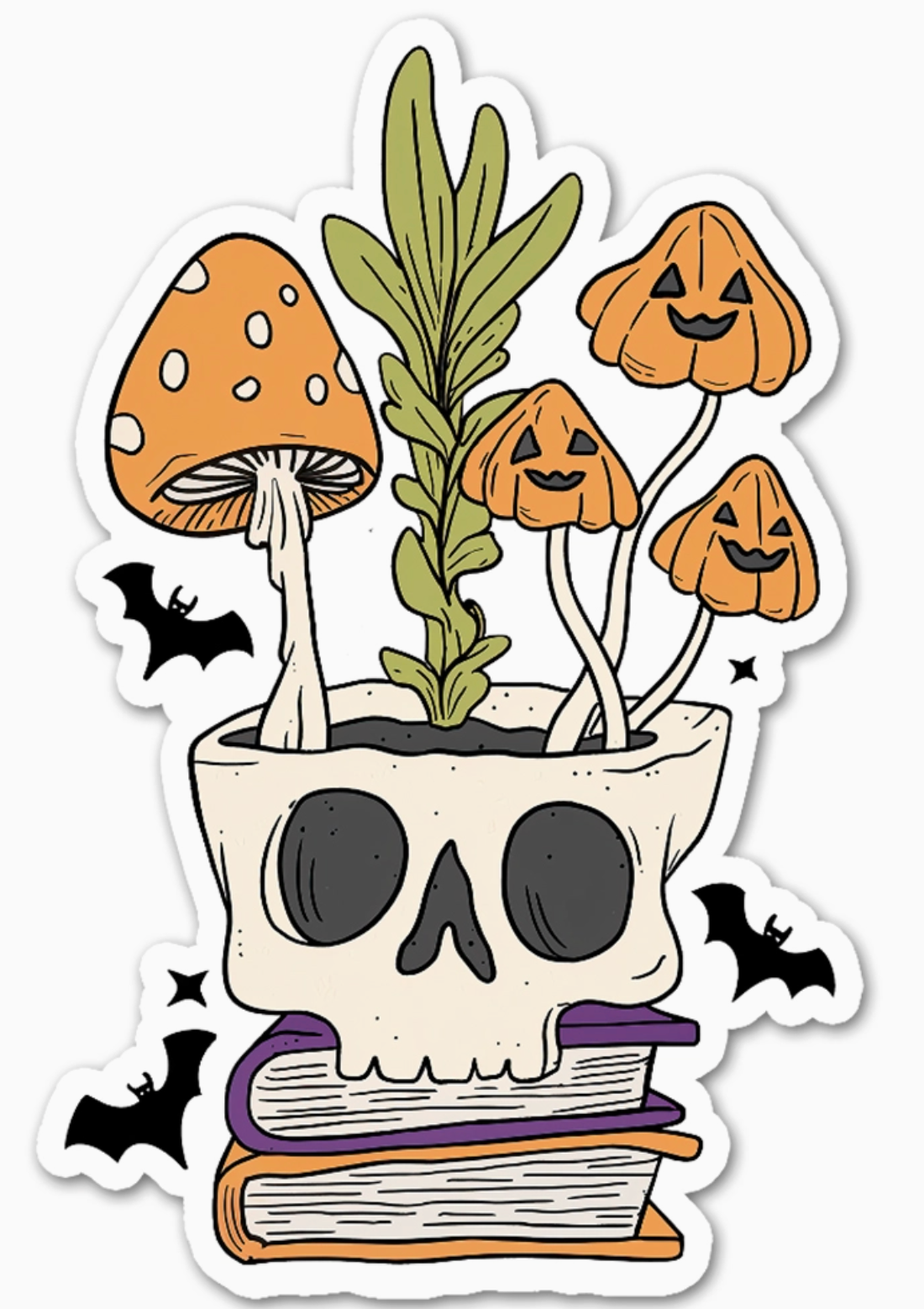 LP - Halloween Sticker, Dark Academia Book Lover Witchy Gifts