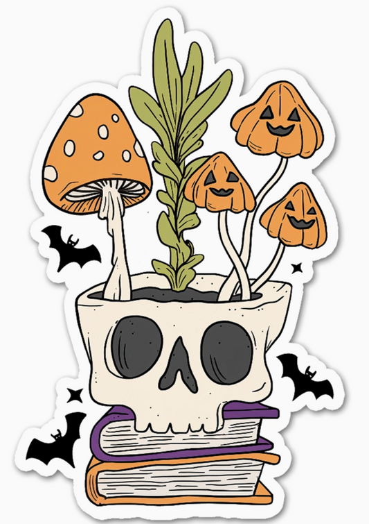 LP - Halloween Sticker, Dark Academia Book Lover Witchy Gifts