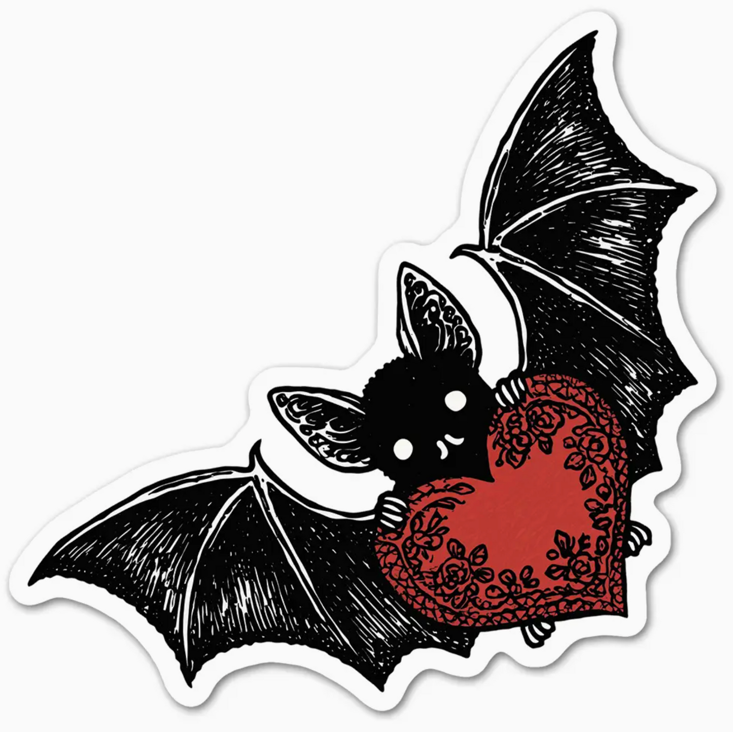 LP - Gothic Love Bat Sticker