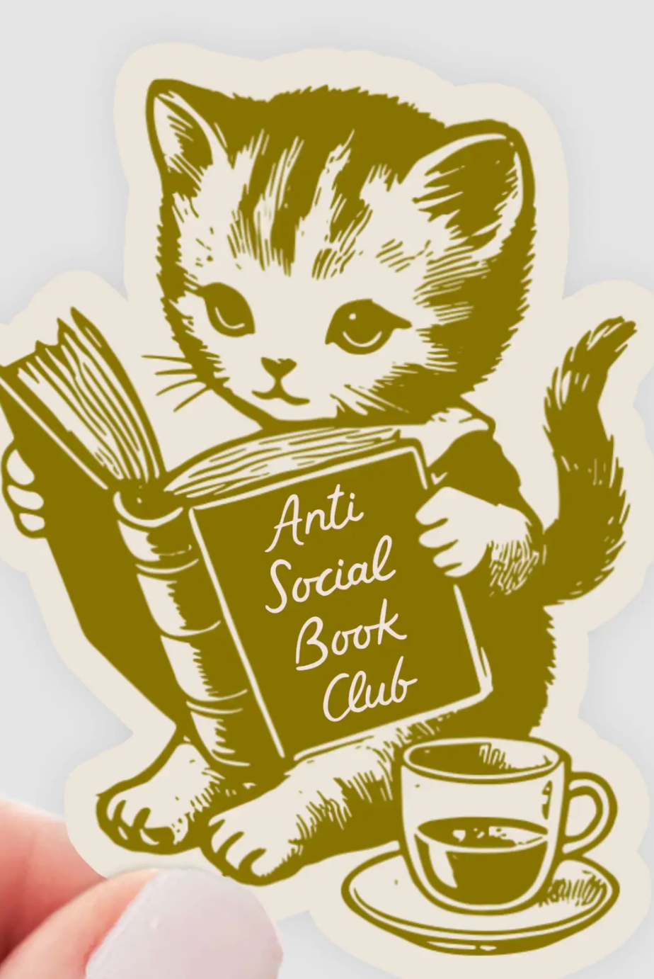 Y - Anti Social Book Club Sticker
